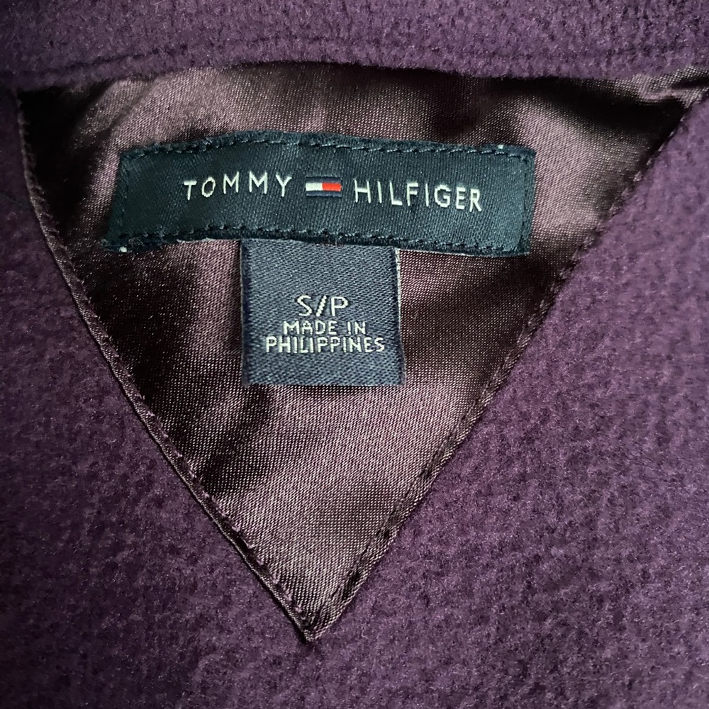 Tommy Hilfiger Women's Deep Purple Fleece Zip Up - Picture 3 of 5